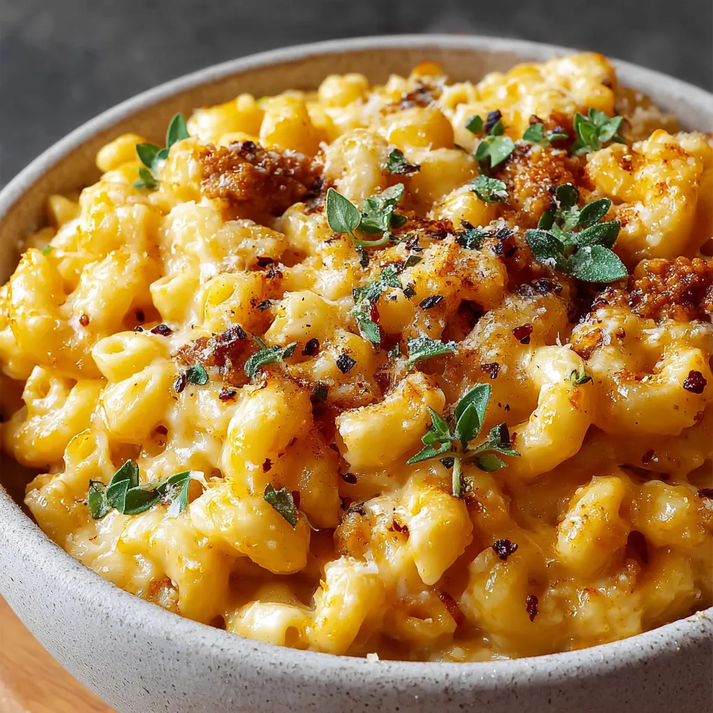 Creamy Mac and Cheese is shown as a second content image in a blog post about the classic dish.