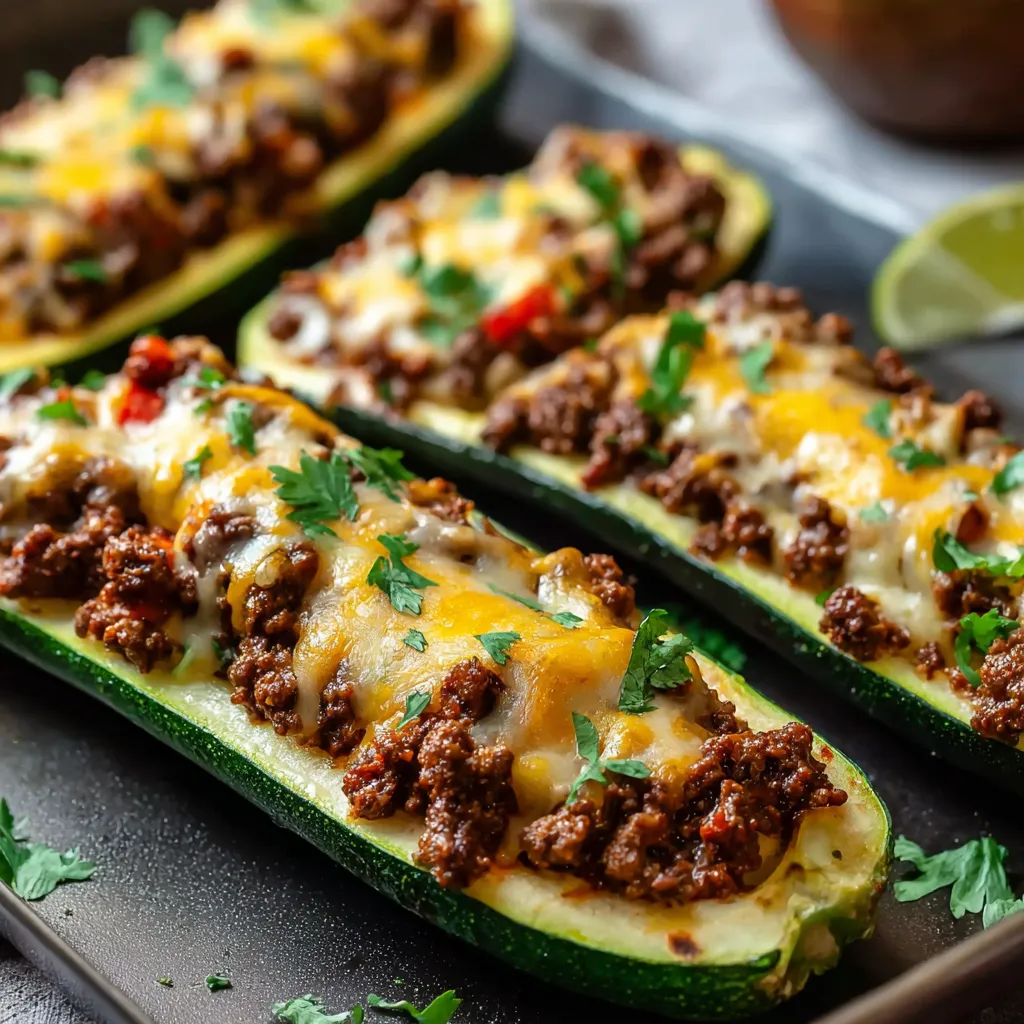 Alt text for second content image about Ground Beef Zucchini Boats
