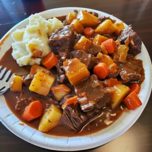 Pot Roast with Carrots, Potatoes & Gravy: 7 Easy Steps to Fall-Apart Cozy Comfort 3 lina033321 Amateur smartphone food photo of a comforting beef 5b27cc7f b2a9 4bf5 b103 ce475964c8ab 0 - Pot Roast with Carrots, Potatoes & Gravy: 7 Easy Steps to Fall-Apart Cozy Comfort