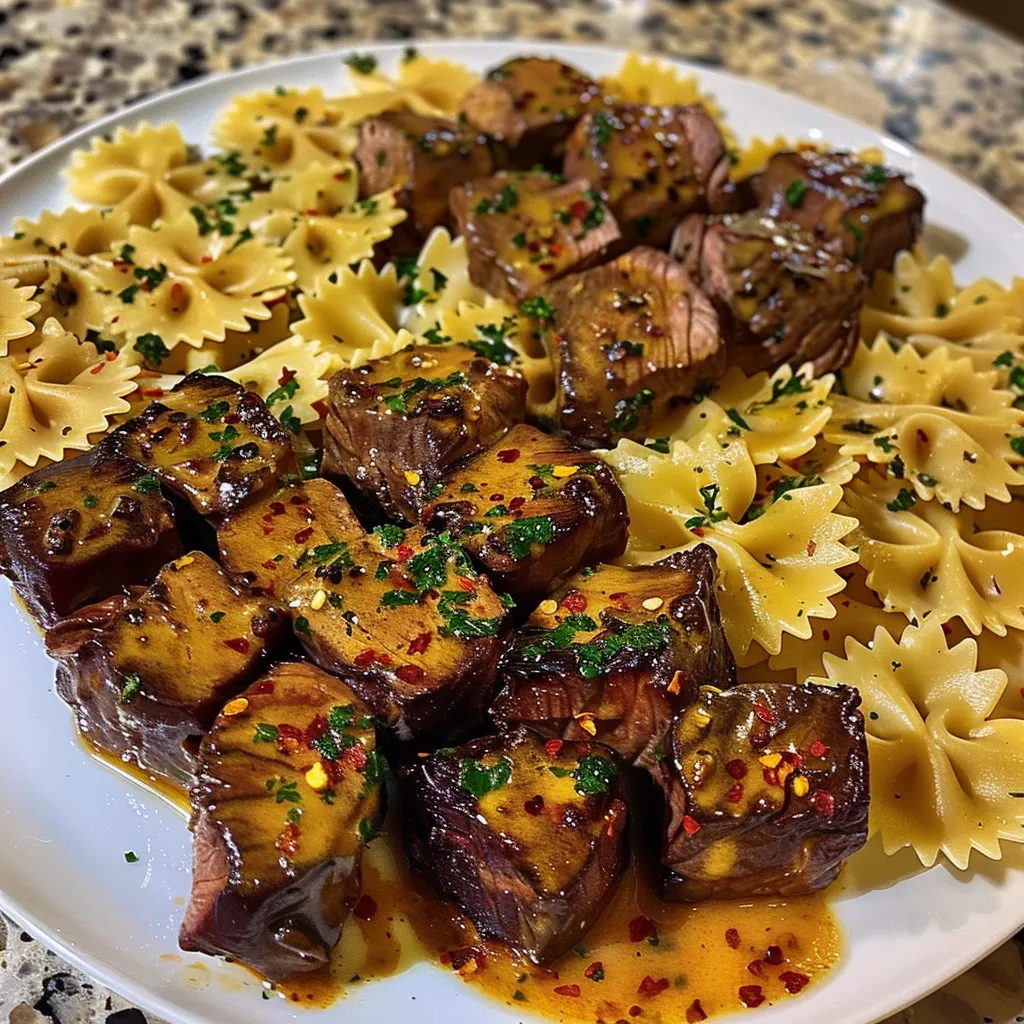 Creamy Garlic Butter Chicken & Linguine in Alfredo Sauce – One-Pan Comfort Dinner 2 lina033321 close up of a white dinner plate with two sections b94ffe00 f37d 4bb0 ac5e 9c929758eb41 1 - Creamy Garlic Butter Chicken & Linguine in Alfredo Sauce – One-Pan Comfort Dinner