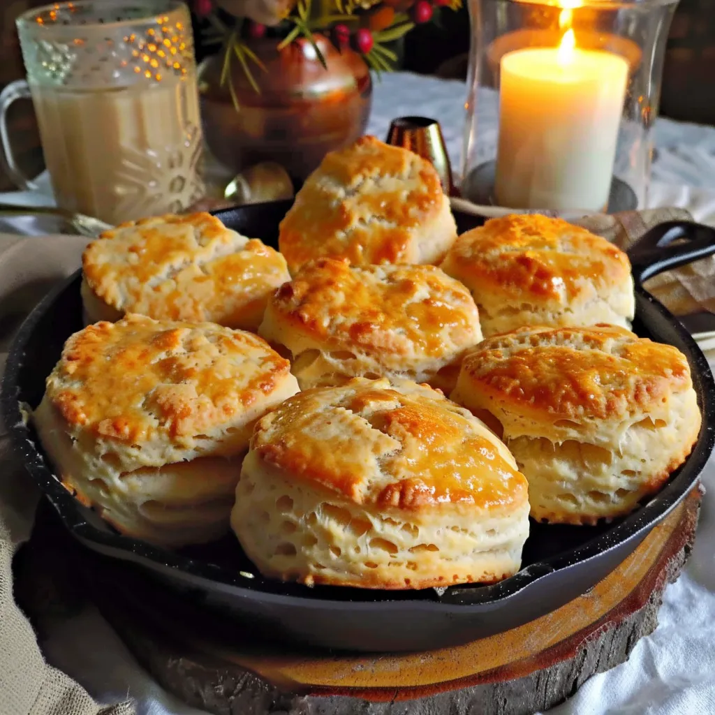 Biscuits and Honey Butter – Fluffy, Golden, Pure Comfort 2 lina033321 overhead close up of a cast iron skillet filled wi d603bb0e 703f 4334 81d4 be3e3239a201 1 - Biscuits and Honey Butter – Fluffy, Golden, Pure Comfort