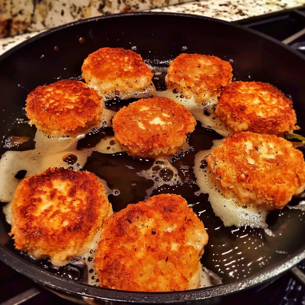 Crab Cakes with Remoulade Sauce 2 lina033321 overhead view of a black frying pan on a stovetop 29e312b9 0cd6 4d76 96d1 d9a566aa04d4 3 - Crab Cakes with Remoulade Sauce