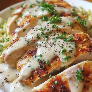Melt In Your Mouth Caesar Chicken – Creamy Baked Dinner Favorite 2 lina033321 sliced chicken breast with creamy caesar parmesan 0d06489e 5198 40cd 939a 1fc0796f8f05 0 - Melt In Your Mouth Caesar Chicken – Creamy Baked Dinner Favorite