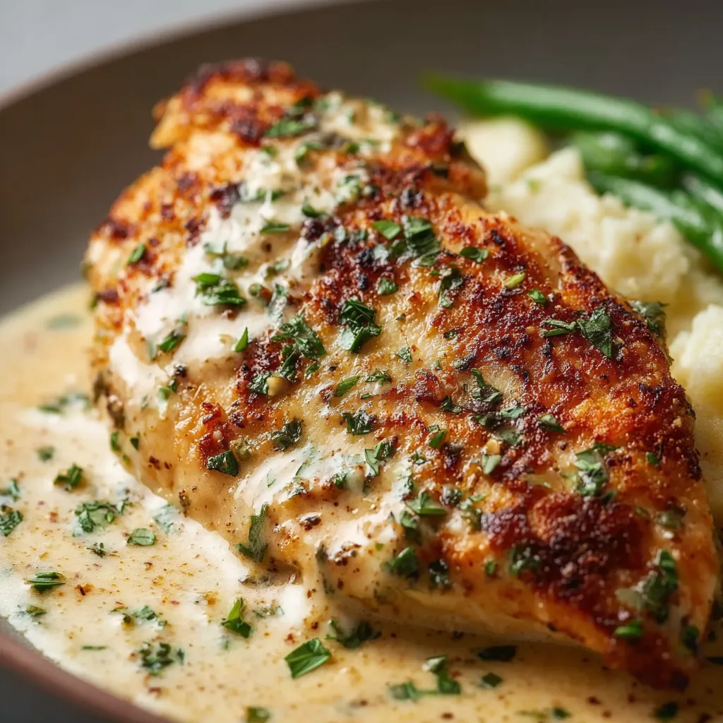 AMAZING CREAMY GARLIC PARMESAN CHICKEN BREAST