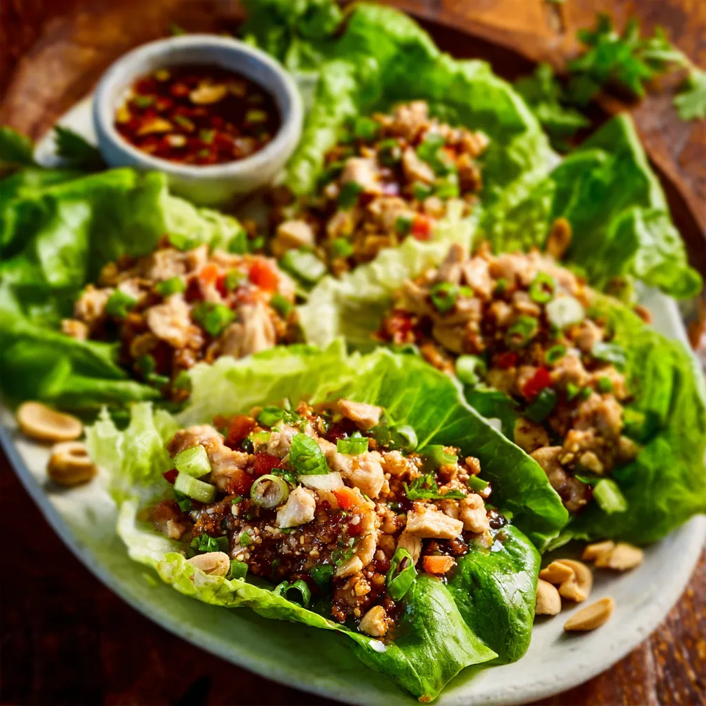 BEST CHICKEN LETTUCE WRAPS EVER