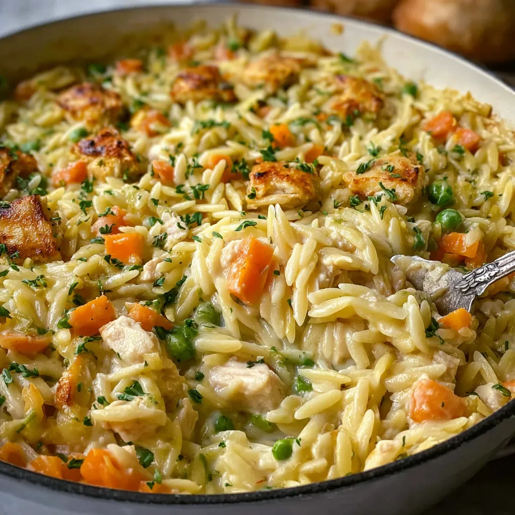 BEST CHICKEN POT PIE ORZO