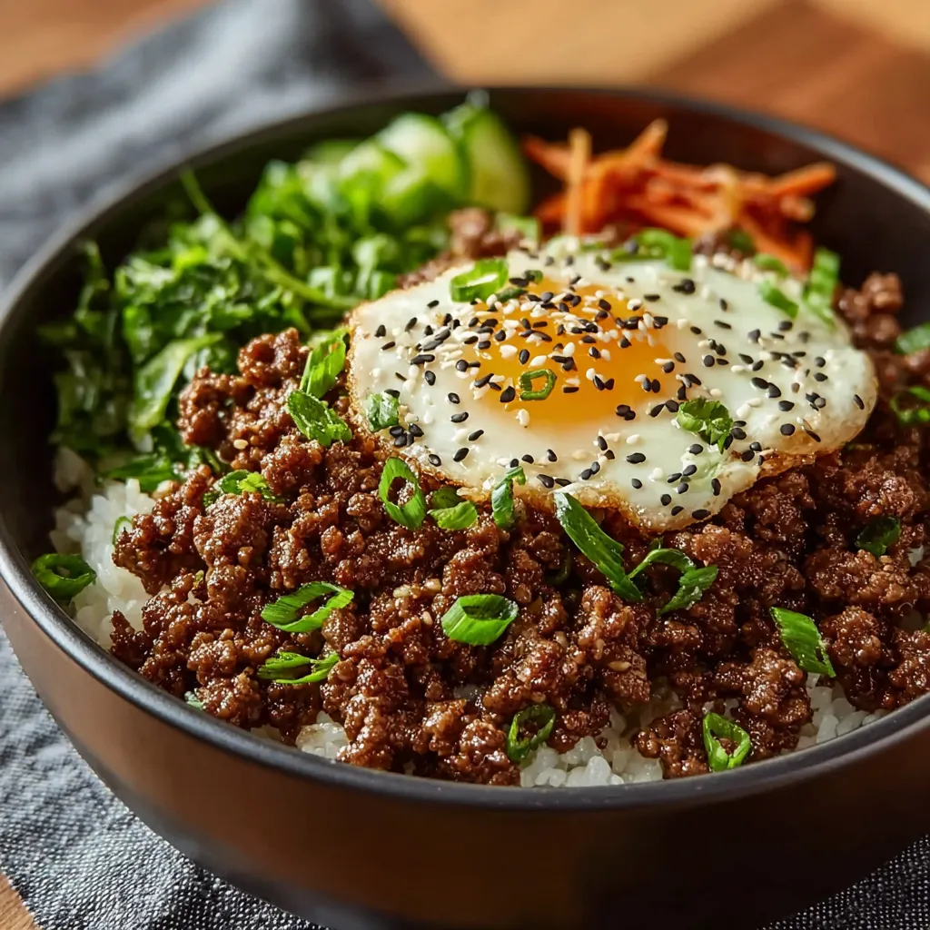 BEST KOREAN GROUND BEEF BOWL