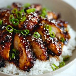 BEST TERIYAKI CHICKEN RECIPE 2 Close-up of glistening Teriyaki Chicken, showcasing its rich sauce and tender texture as the featured image.