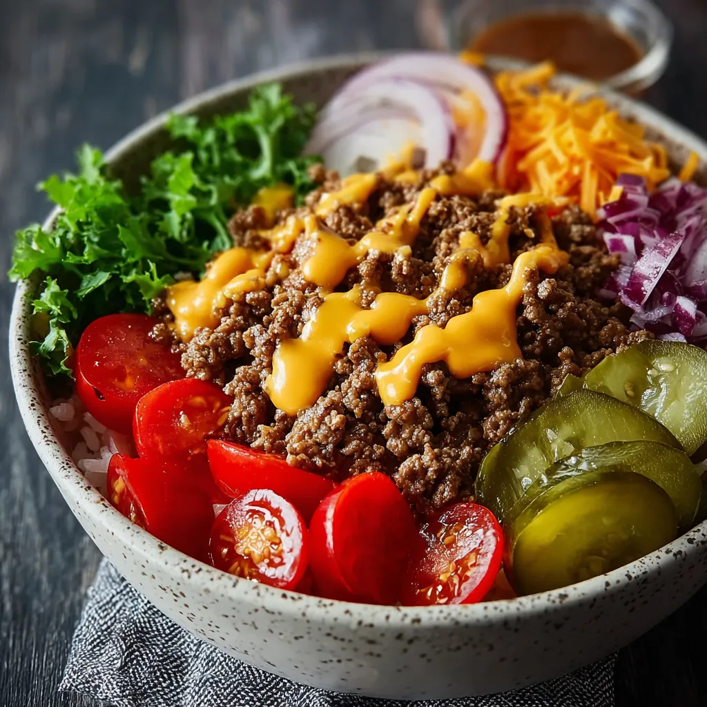 CHEESEBURGER BOWLS EASY DINNER