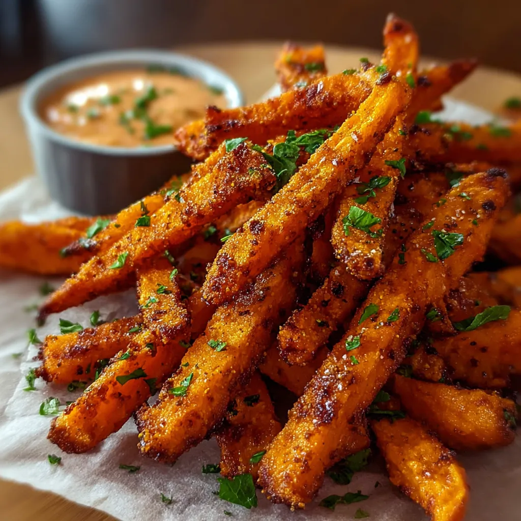 CRISPY OVEN BAKED SWEET POTATO FRIES ULTIMATE