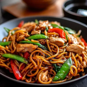 EASY CHICKEN LO MEIN RECIPE 2 A delicious plate of Chicken Lo Mein, featuring tender chicken and noodles, is showcased as the featured image.