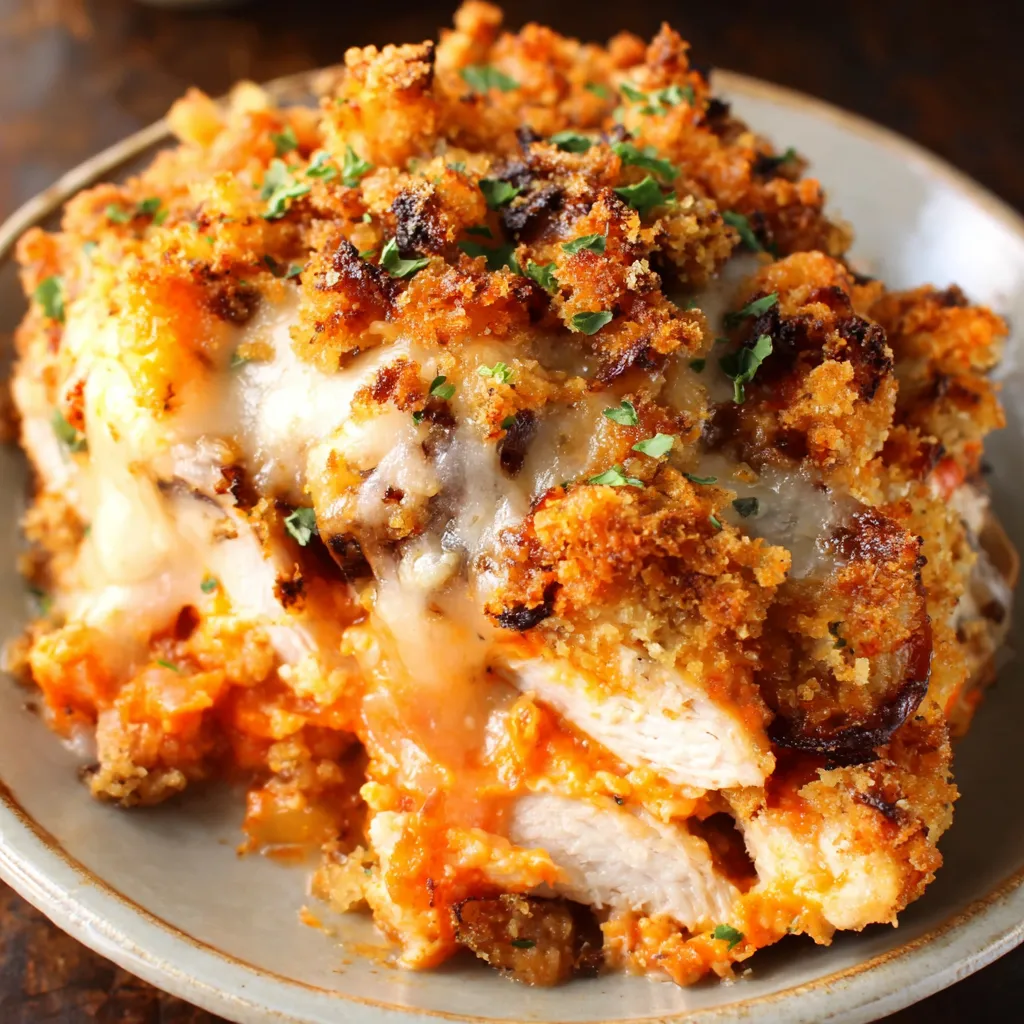 EASY CHICKEN PARMESAN CASSEROLE RECIPE