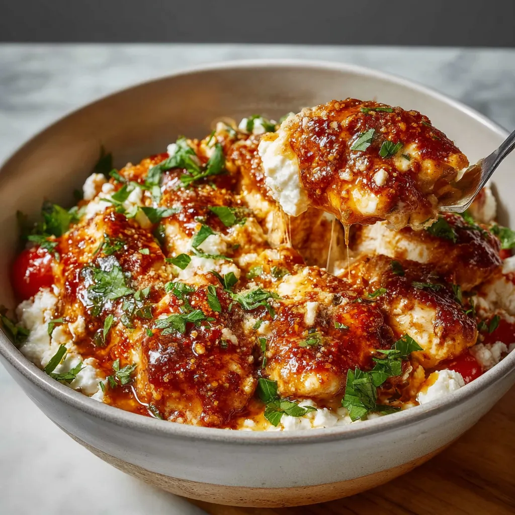 EASY COTTAGE CHEESE CHICKEN PARM BOWL
