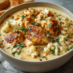 EASY CREAMY GARLIC CHICKEN 2 Creamy Garlic Chicken served as a delicious and appetizing featured image.