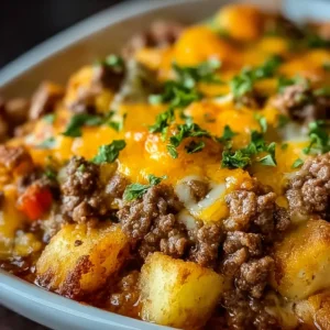 EASY HOBO CASSEROLE RECIPE 2 A delicious Hobo Casserole is displayed as a tempting featured image for a recipe article.