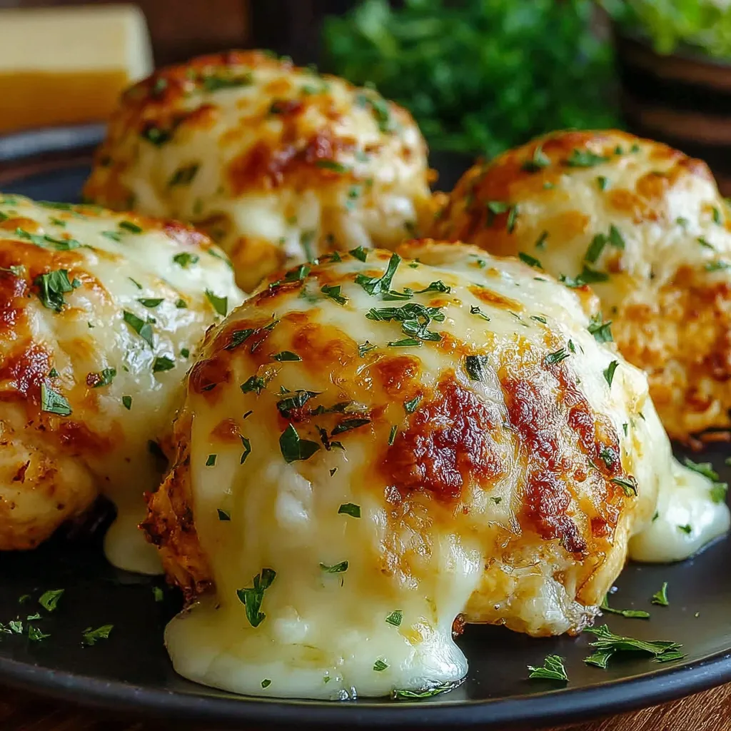EASY MELTED MOZZARELLA RANCH CHICKEN BOMBS