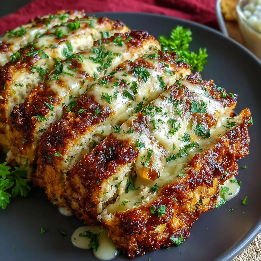 EASY PARMESAN CHICKEN MEATLOAF