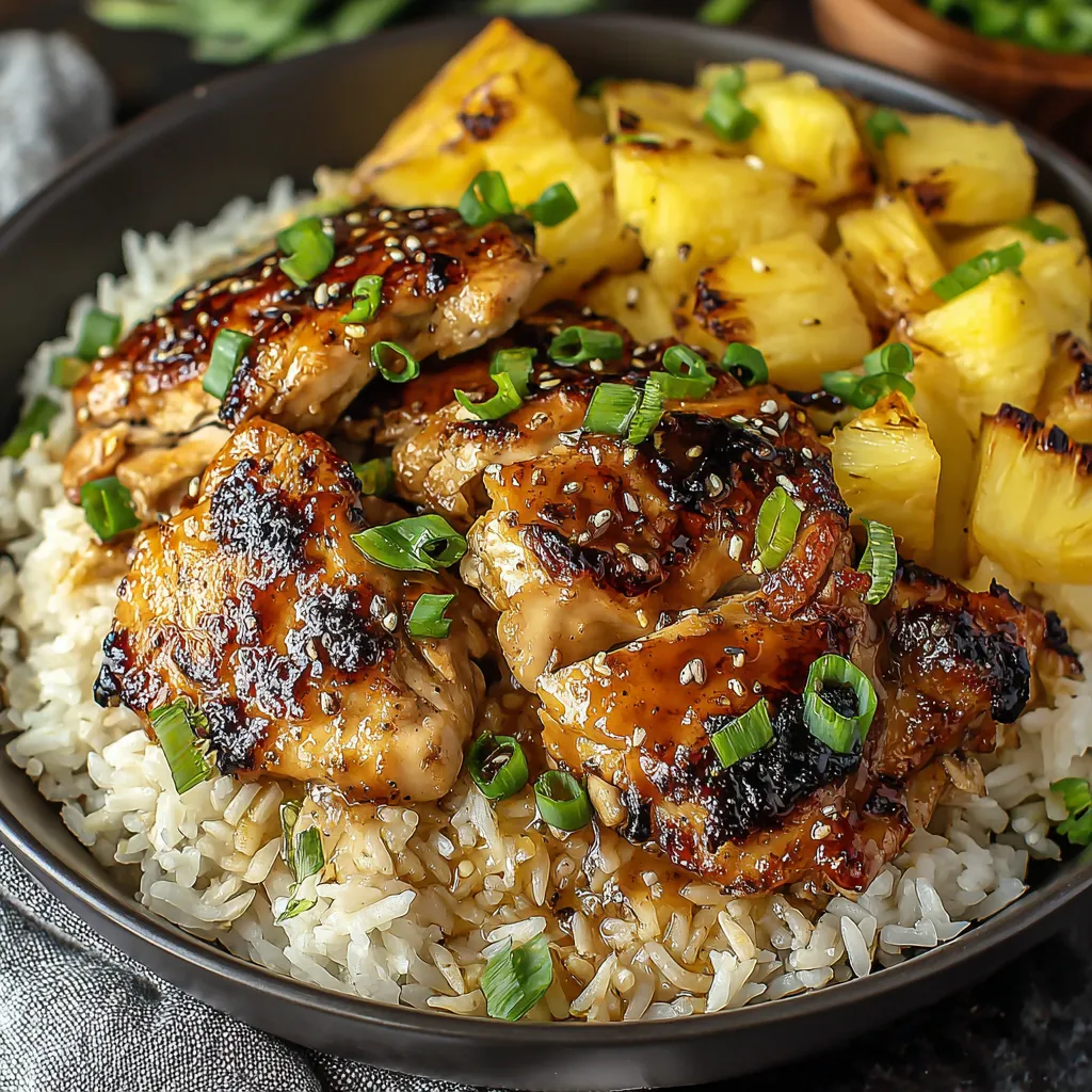 EASY PINEAPPLE CHICKEN AND RICE