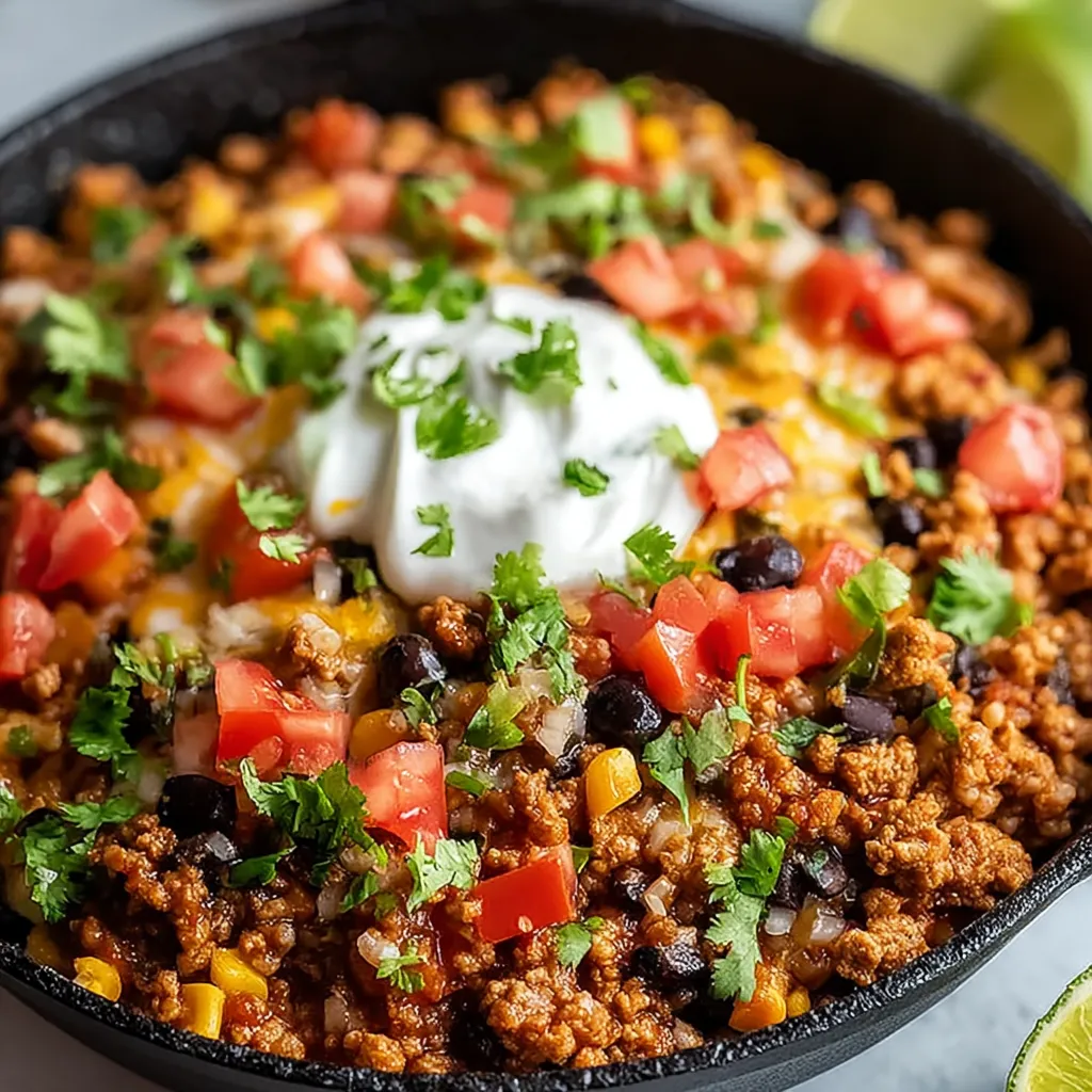 EASY TURKEY TACO SKILLET