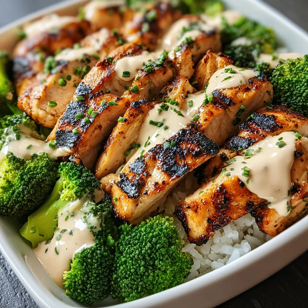 GRILLED CHICKEN BROCCOLI BOWLS ULTIMATE
