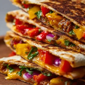 HIGH-PROTEIN VEGGIE QUESADILLAS ULTIMATE 2 High-Protein Veggie Quesadillas, a delicious and healthy vegetarian meal, are showcased in this featured image.