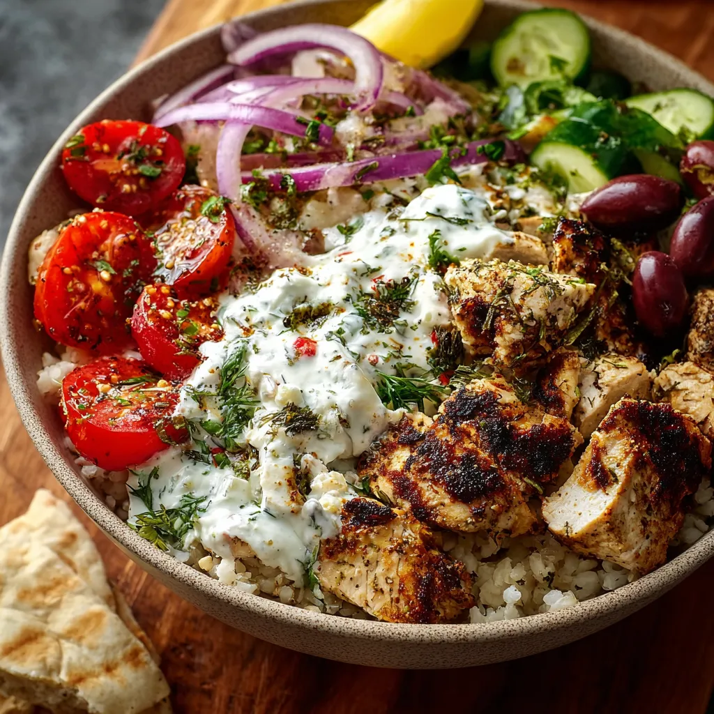 IRRESISTIBLE GREEK CHICKEN GYRO BOWLS
