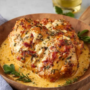 IRRESISTIBLE MARRY ME CHICKEN 2 Marry Me Chicken dish served as a featured image for a recipe blog post.