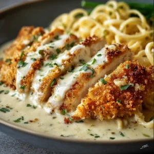 PERFECT CREAMY ALFREDO CHICKEN 2 Creamy Alfredo Chicken served as a delicious featured image for a recipe article.
