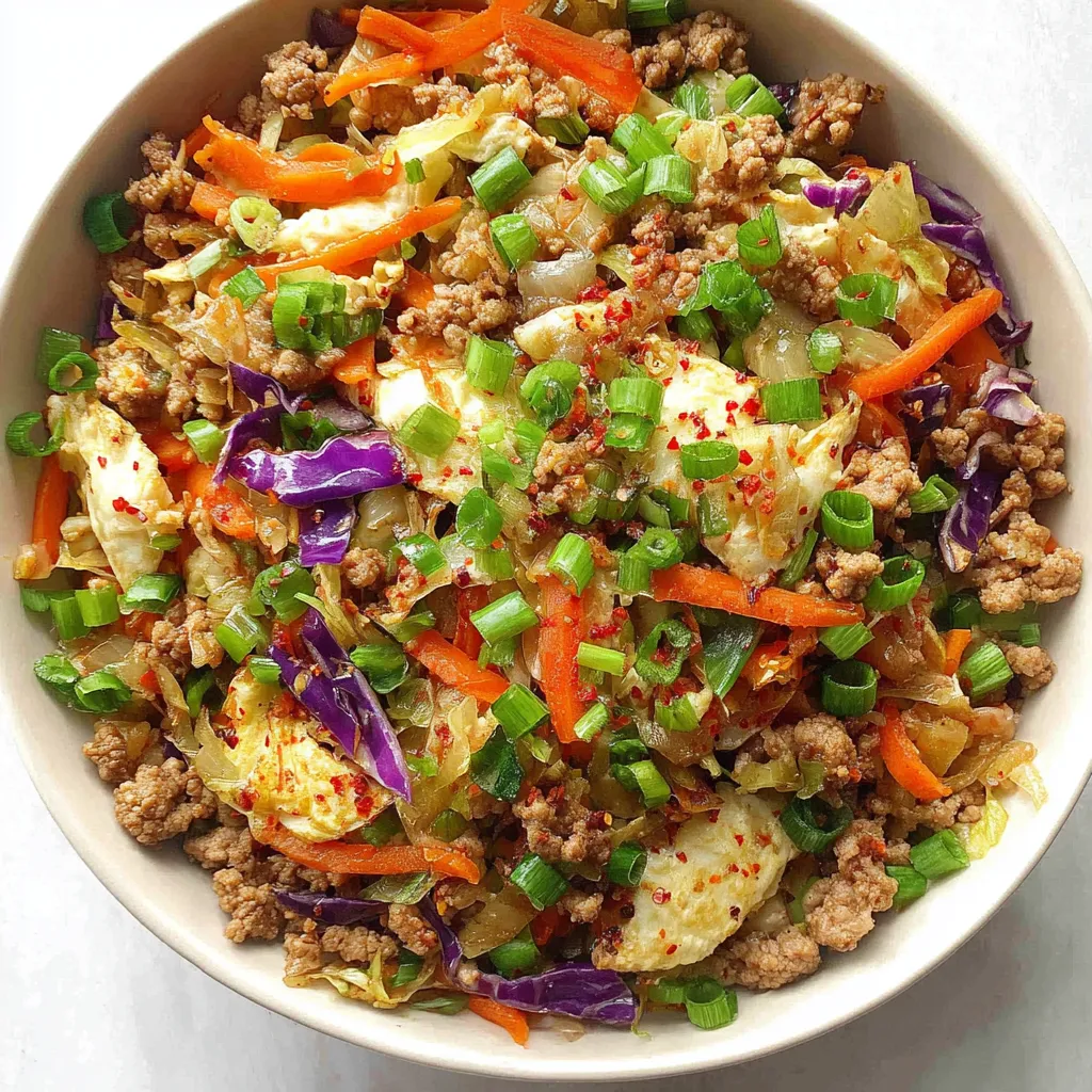 QUICK EGG ROLL IN A BOWL