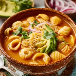 SPICY MEXICAN SOPA DE CONCHAS PERFECT 2 Spicy Mexican Sopa De Conchas, a flavorful and comforting shell pasta soup, is showcased as the article's featured image.