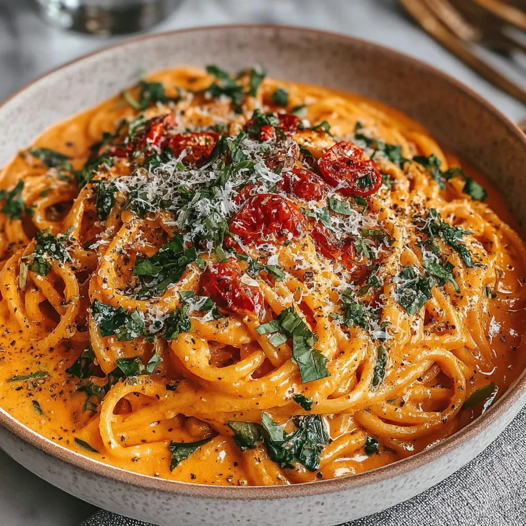 TOMATO GARLIC PASTA QUICK EASY