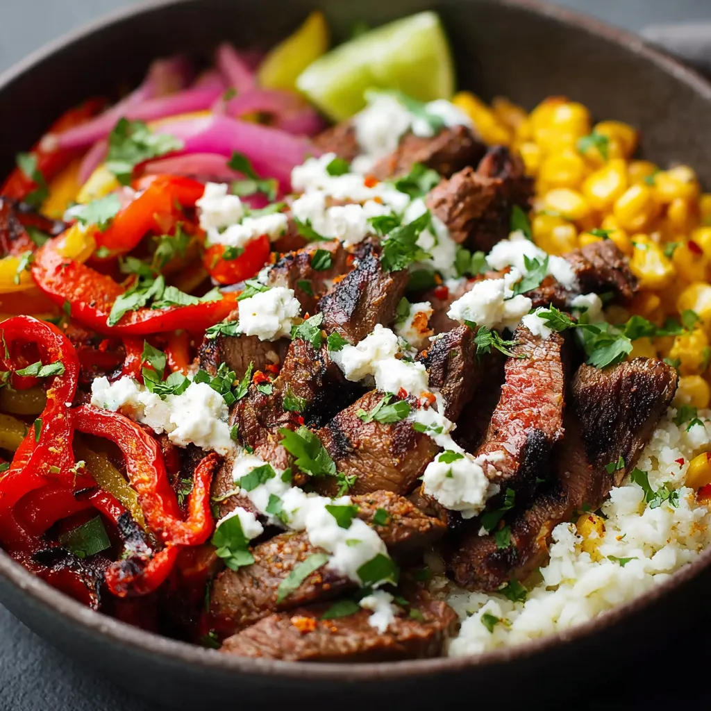 ULTIMATE STEAK FAJITA BOWL