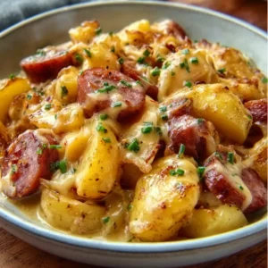 CHEESY RANCH POTATOES AND SMOKED SAUSAGE ULTIMATE 2 Cheesy Ranch Potatoes And Smoked Sausage, a delicious and hearty dish, is the featured image for this recipe article.