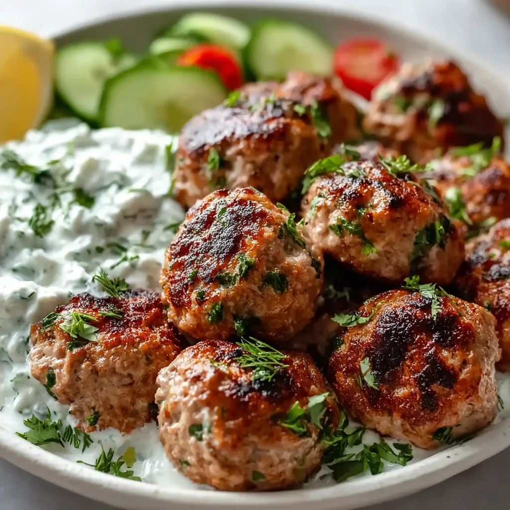 EASY GREEK TURKEY MEATBALLS