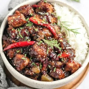 EASY HAWAIIAN CROCKPOT CHICKEN RECIPE 2 Close-up of flavorful Hawaiian Crockpot Chicken featuring juicy chicken, pineapple, and vibrant vegetables.