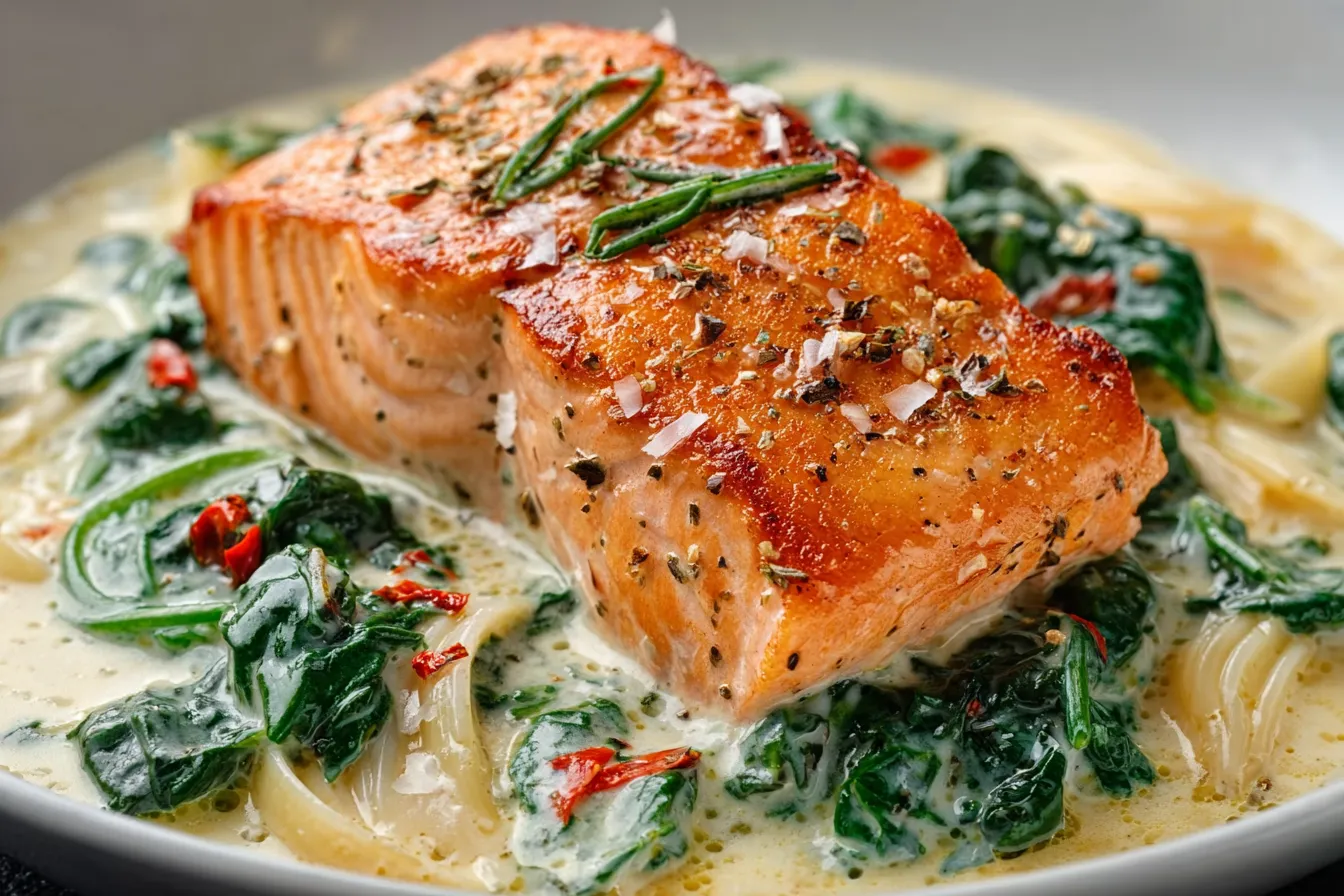 EASY SALMON FLORENTINE RECIPE