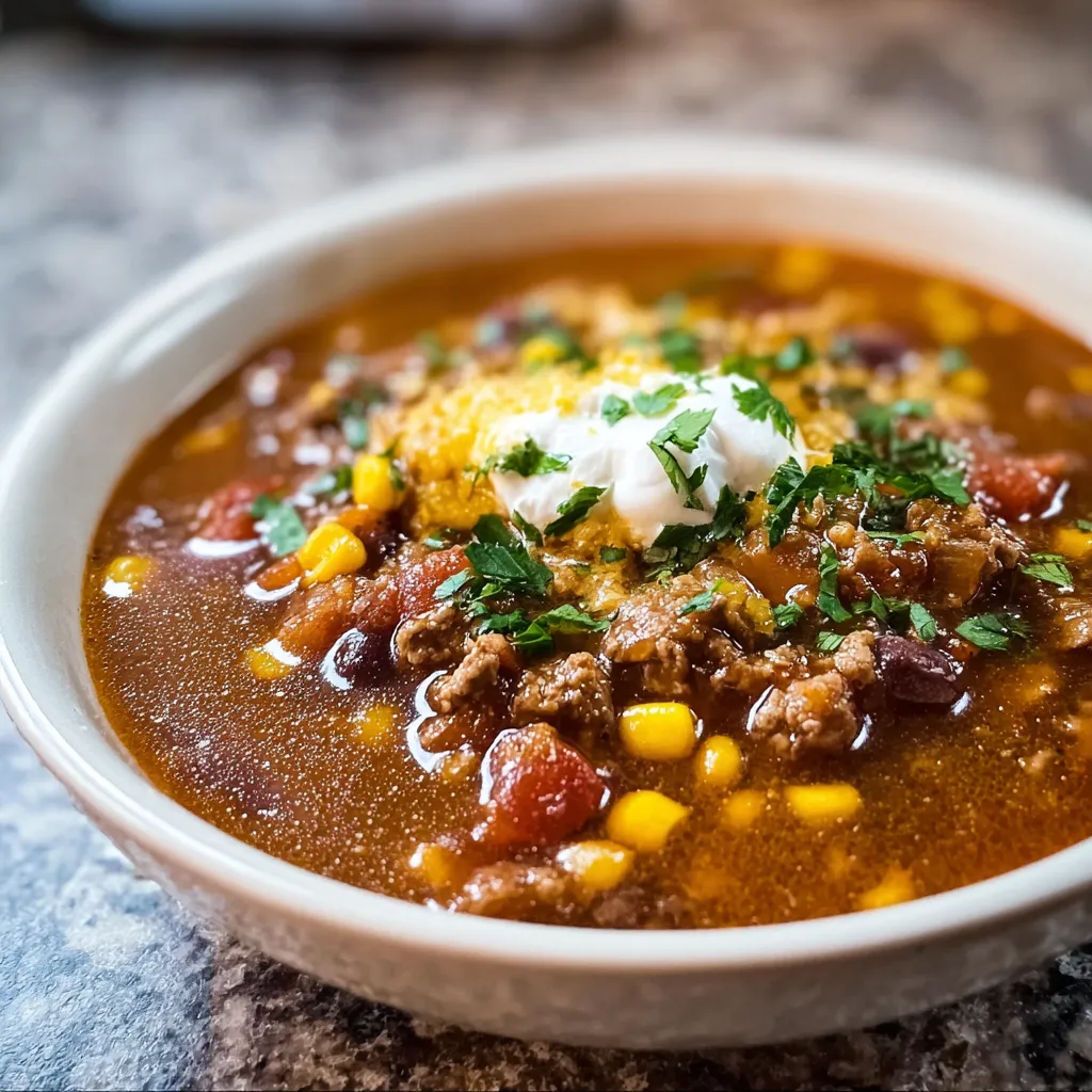 EASY TACO SOUP RECIPE
