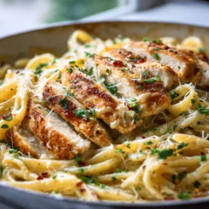 Creamy Garlic Parmesan Chicken Pasta, a delicious and easy weeknight meal.