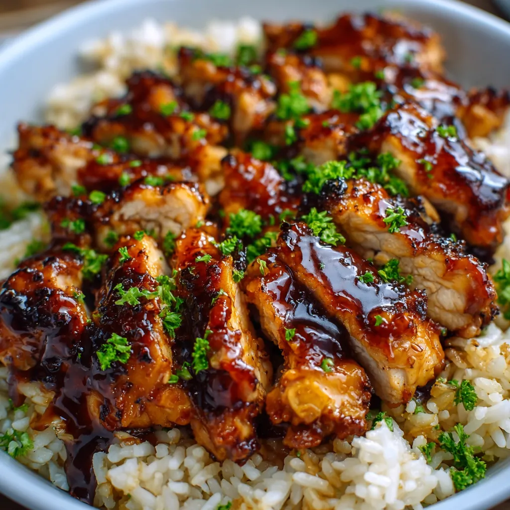 HONEY BBQ CHICKEN RICE QUICK