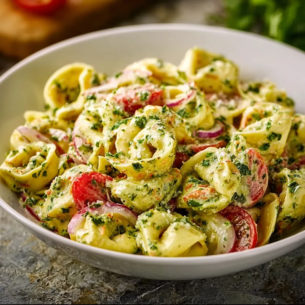 PESTO TORTELLINI SALAD EASY RECIPE