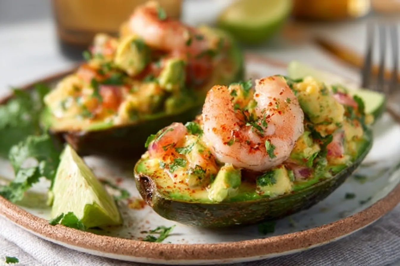 SHRIMP STUFFED AVOCADOS EASY
