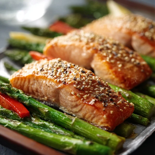 BRIGHT SHEET PAN SALMON AND ASPARAGUS 4 Sheet Pan Salmon and Asparagus Recipe