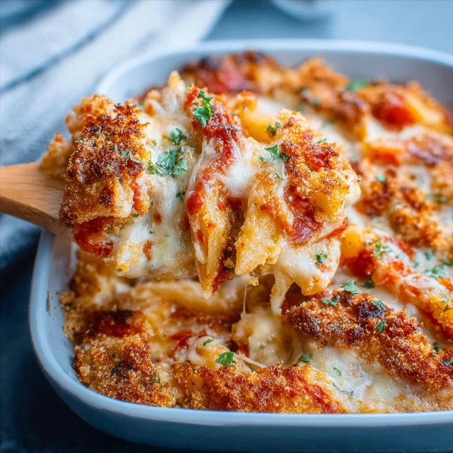 CHICKEN PARMESAN CASSEROLE BUBBLY BAKE 4 Chicken Parmesan Casserole Recipe