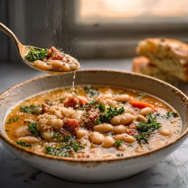 DREAMY CREAMY TUSCAN WHITE BEAN SOUP 4 Tuscan White Bean Soup Recipe