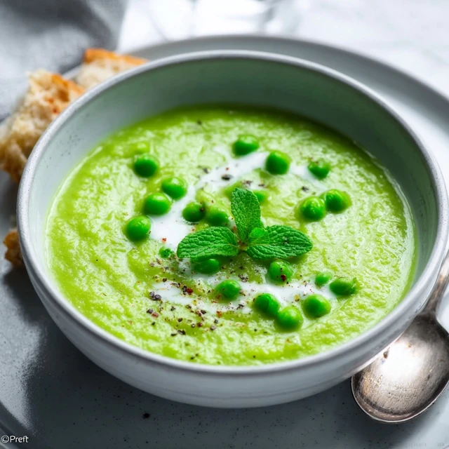 DREAMY SWEET PEA AND MINT SOUP 4 Sweet Pea and Mint Soup Recipe
