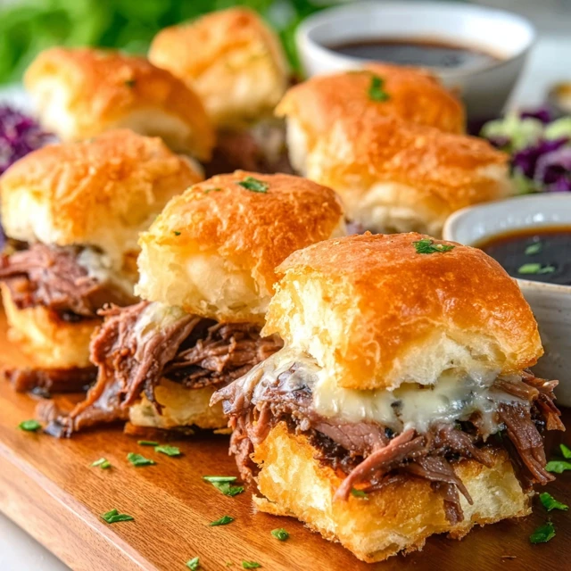 FOOLPROOF FRENCH DIP SLIDERS FOR PARTIES 4 French Dip Sliders Recipe