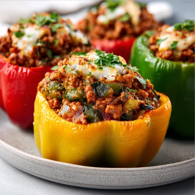 FOOLPROOF GROUND TURKEY STUFFED PEPPERS 4 Ground Turkey Stuffed Peppers Recipe