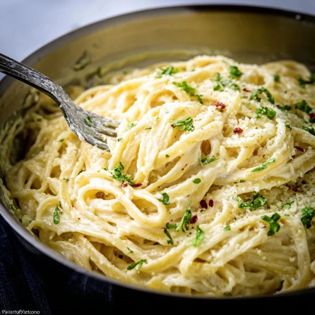 ONE POT CREAMY GARLIC PASTA MAGIC 4 One Pot Creamy Garlic Pasta Recipe