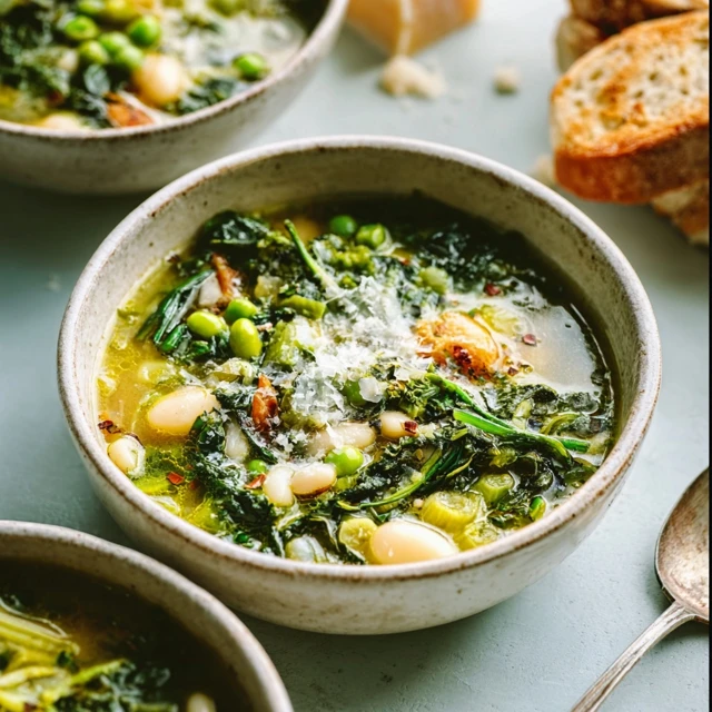 SPRING MINESTRONE VERDE GREEN GODDESS SOUP 4 Spring Minestrone Verde Recipe