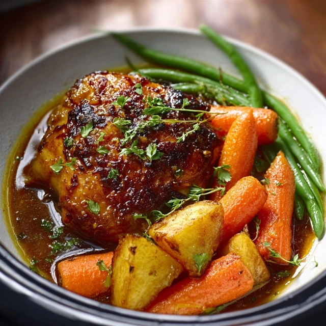 STICKY SLOW COOKER HONEY GARLIC CHICKEN & CARROTS 4 Slow Cooker Honey Garlic Chicken & Carrots Recipe
